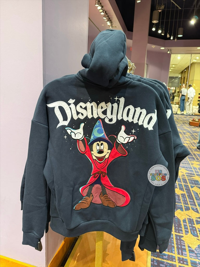 DLR - Fantasia Sorcerer Mickey Disneyland Navy Hoodie Jacket