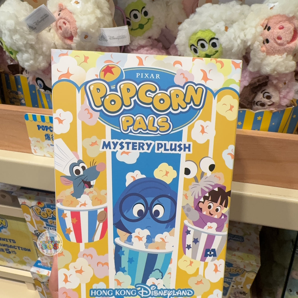 HKDL - 2026 Pixar Popcorn Pals Collection x Popcorn Plush Keychain