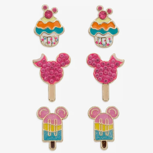 DLR/WDW - Disney Parks Jewelry - Cupcake, Lollipop & Popsicle Earrings Set of 3
