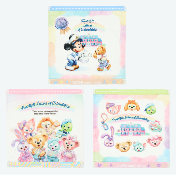 TDR - Duffy & Friends "Heartfelt Letters of Friendship" Collection x Mini Towel Set of 3 (Release Date: Jan 8, 2026)