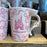 DLR/WDW - Starbucks Castle & Ribbon Park Logo Pink Ceramic Mug