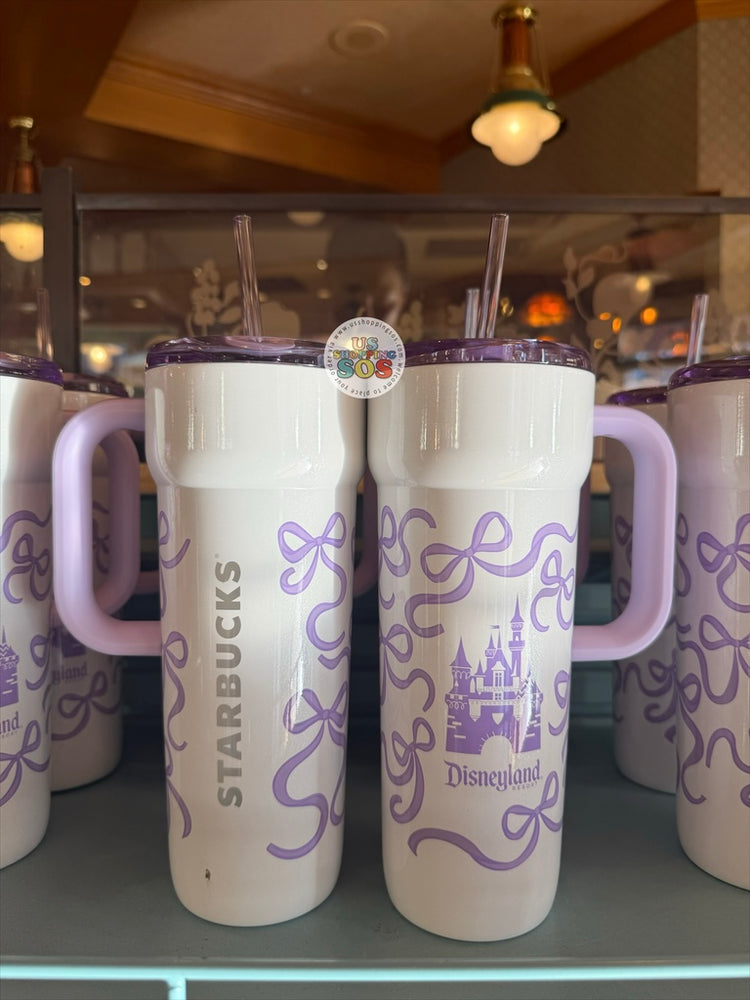 DLR/WDW - Starbucks Castle & Ribbon Park Logo Lavender Stainless Steel ToGo Tumbler
