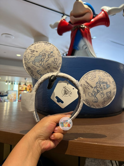 DLR/WDW - The Magic of Disney Animation 2026 - Ink Mickey Ear Headband