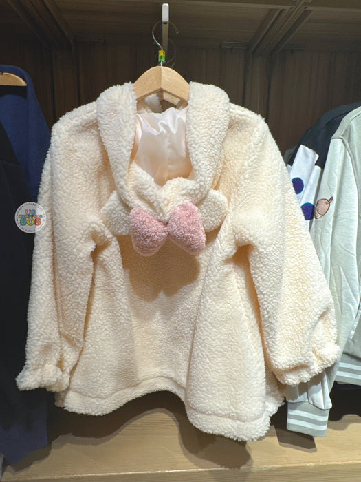 HKDL - Minnie Mouse with Ears Fleece Zip Hoodie for Adults
