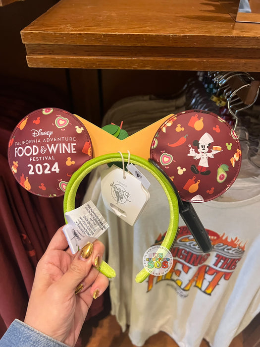 DLR - Food & Wine Festival 2024 - Loungefly Mickey, Cheese & Avocado Ear Headband