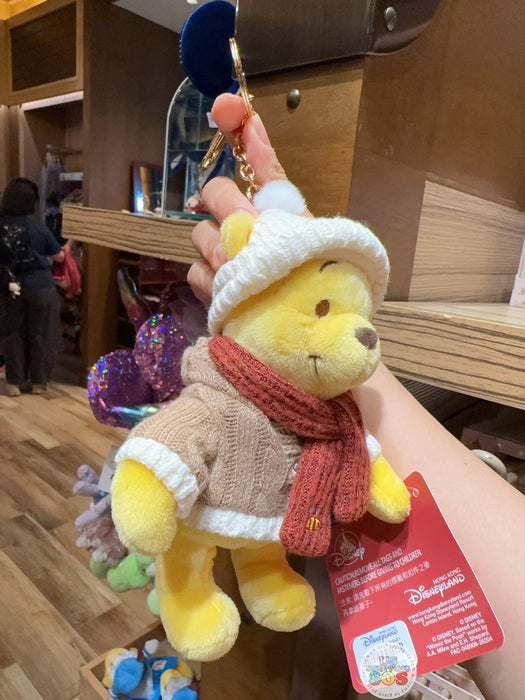 HKDL - 2026 Winnie the Pooh Winter Woolies x Winnie the Pooh Plush Keychain