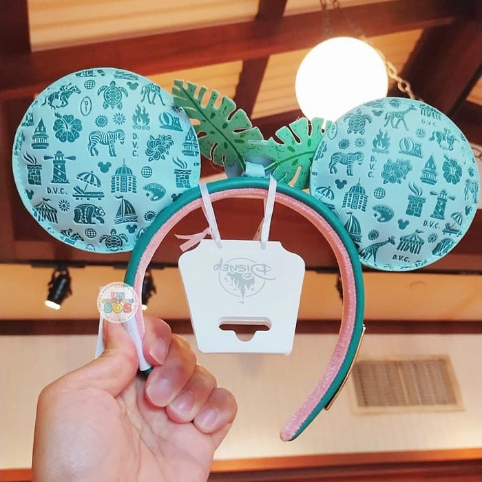 Aulani - Green Mickey & Minnie Mouse Loungefly Ears Headband
