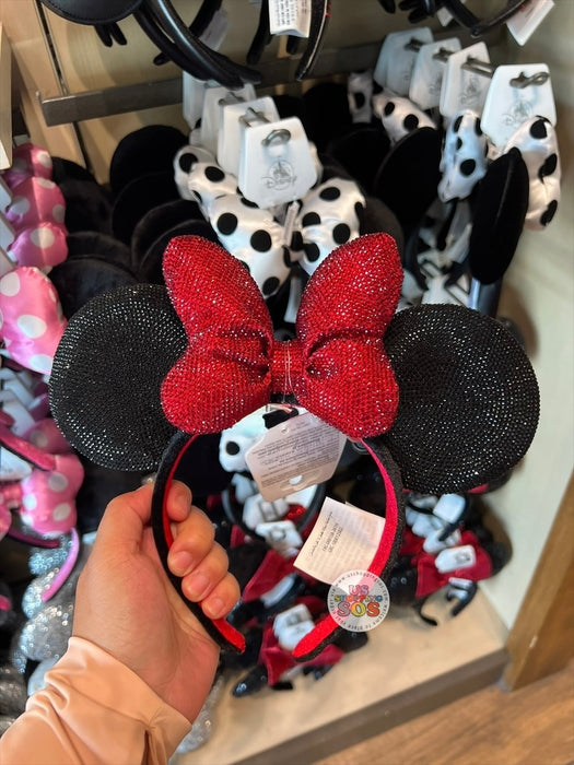 DLR/WDW - Minnie Mouse All-Sparkling-Rhinestone Ear Headband