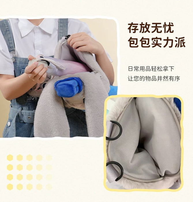 China Exclusive- Zootopia Judy Hopps Plushy Shaped Backpack
