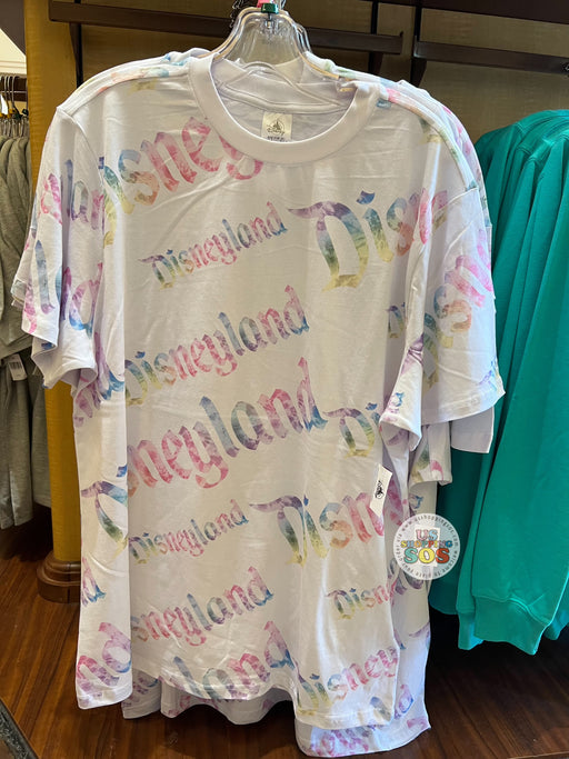 DLR - Pastel Ombré & Tie-Dye - Ombré “Disneyland” Logo All-Over-Print T-Shirt (Adult)