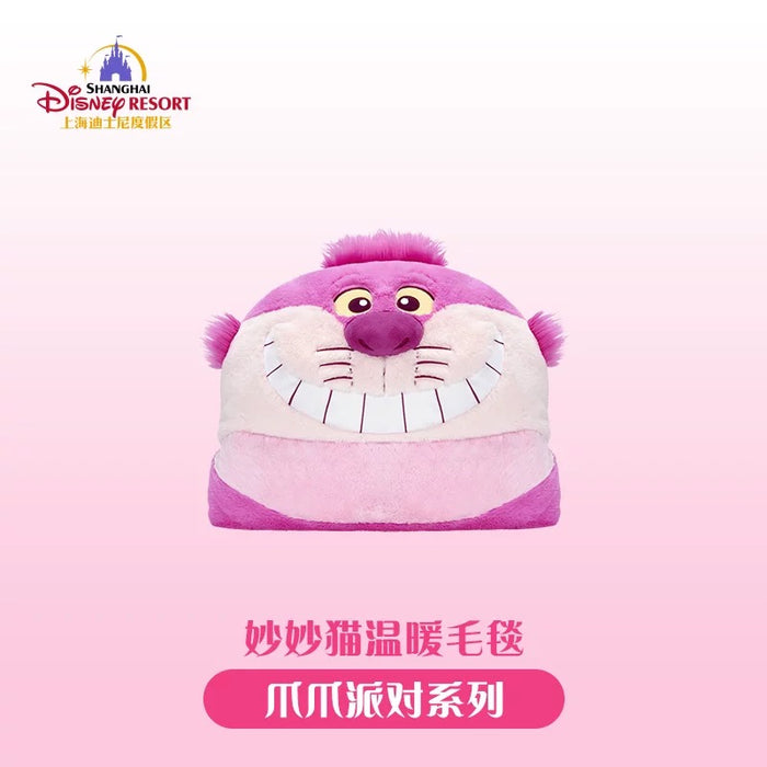 SHDL - Disney Cats "Paw Paw" Party x Cheshrie Cat Multi-Functions Blanket