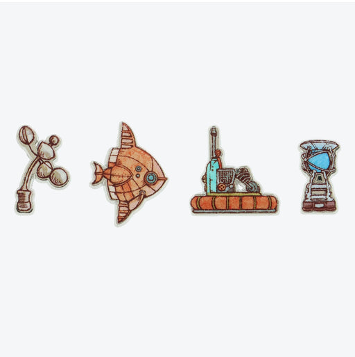 TDR - Tokyo DisneySea 25th Anniversary "Jubilee Rocket" Collection x Set of 4 Sparkling Peace