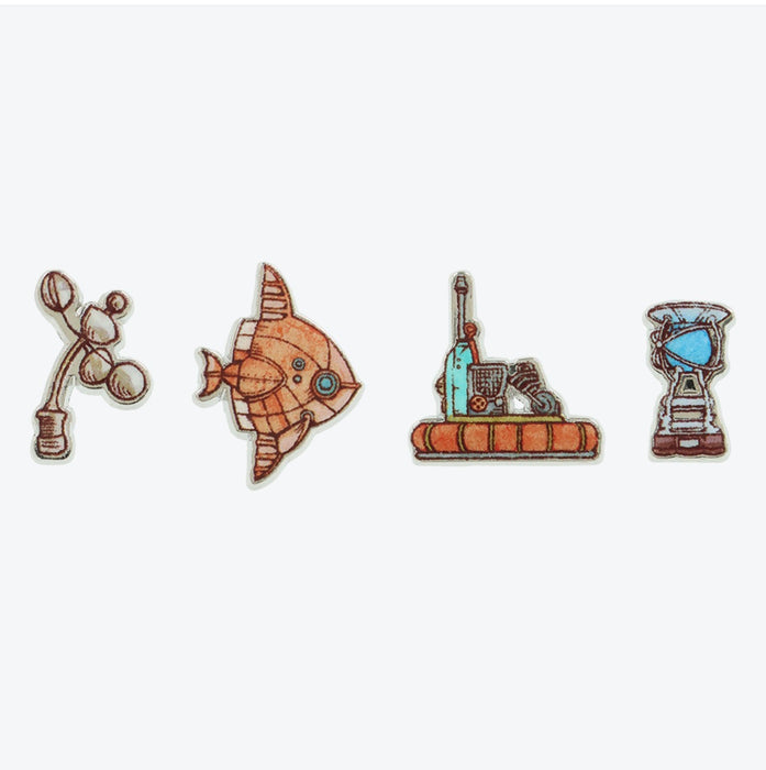 TDR - Tokyo DisneySea 25th Anniversary "Jubilee Rocket" Collection x Set of 4 Sparkling Peace