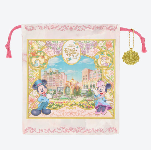 TDR - Fantasy Springs “Tokyo DisneySea Fantasy Springs Hotel” Collection x Mickey & Minnie Mouse Drawstring Bag
