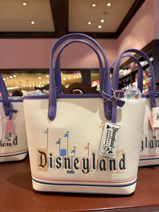 DLR/WDW - Her/Our Universe Disneyland Nostalgia 2026 - Cream/Lavender Tote Bag