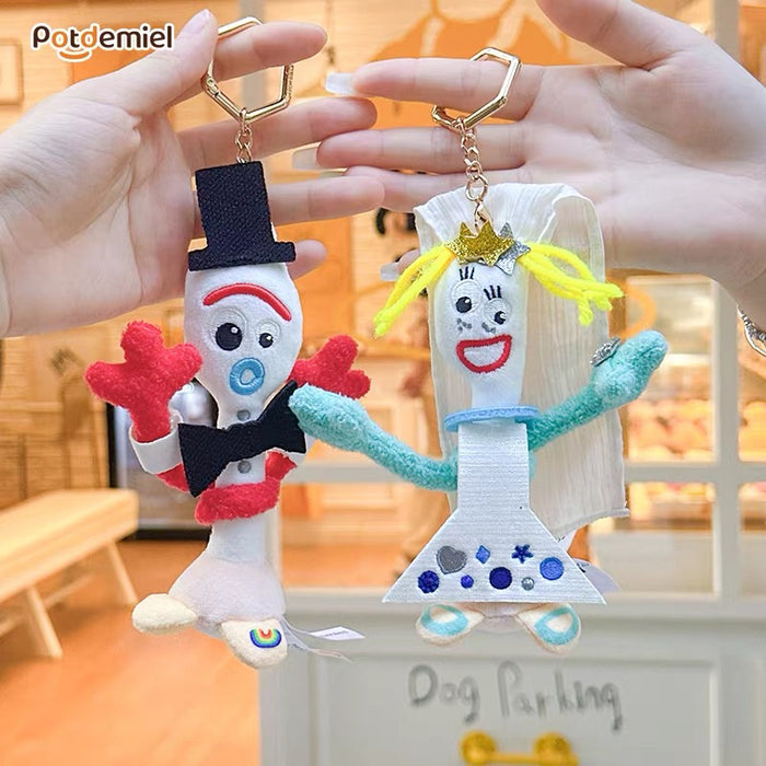 China Exclusive Potdemiel - Toy Story 5 Forky Plush Keychain