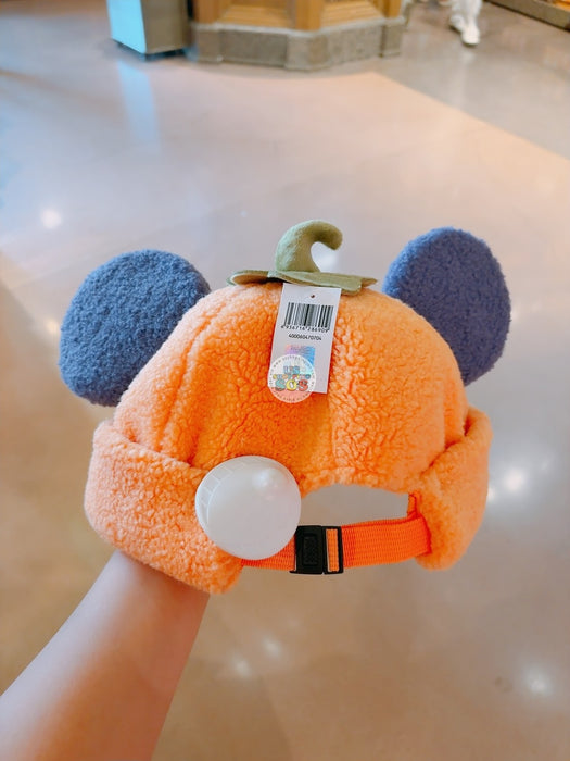 SHDL - 2025 Mickey & Friends Halloween Collection x Mickey Mouse Jack-o’-Lantern Beret/Cap with Ears for Adults (Release Date: Sept 15, 2025)