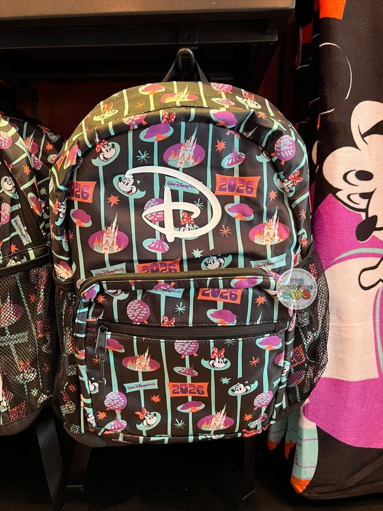 DLR/WDW - Year 2026 - Mickey & Minnie Attraction All-Over-Print Backpack