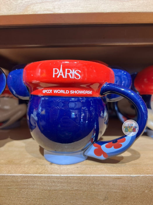 WDW - Epcot World Showcase France 🇫🇷 - Mickey & Minnie Red Beret 2026 - Minnie Big Face Ceramic Mug