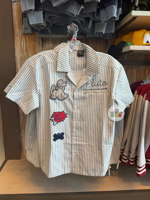 DLR/WDW - Pluto 95 Years - Her Universe Stripe Button-Up Shirt (Adult)
