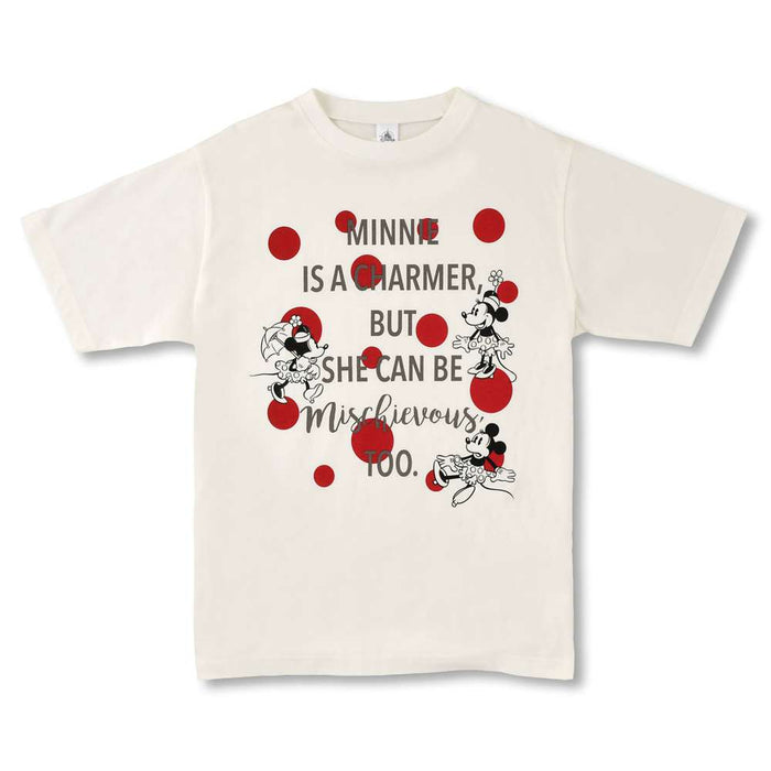 JDS - 2026 T-Shirt Collection x Minnie Mouse Sign Dot Style White Short Sleeve T-Shirt for Adults (Release Date: Jun 2, 2026)