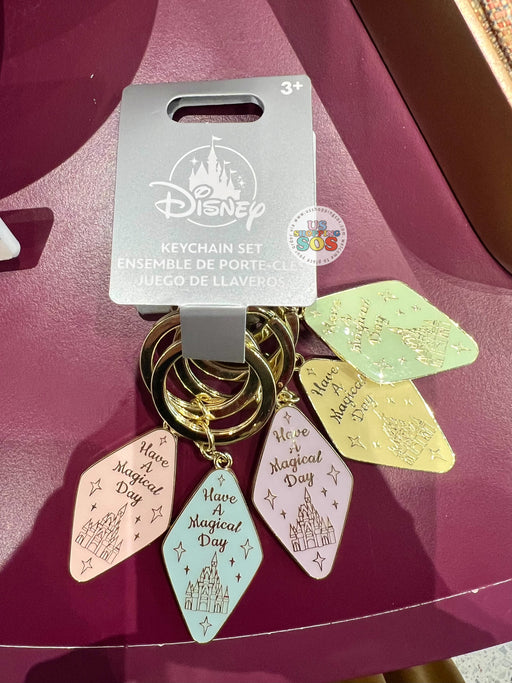 DLR/WDW - Have a Magical Day Keychain Set of 5