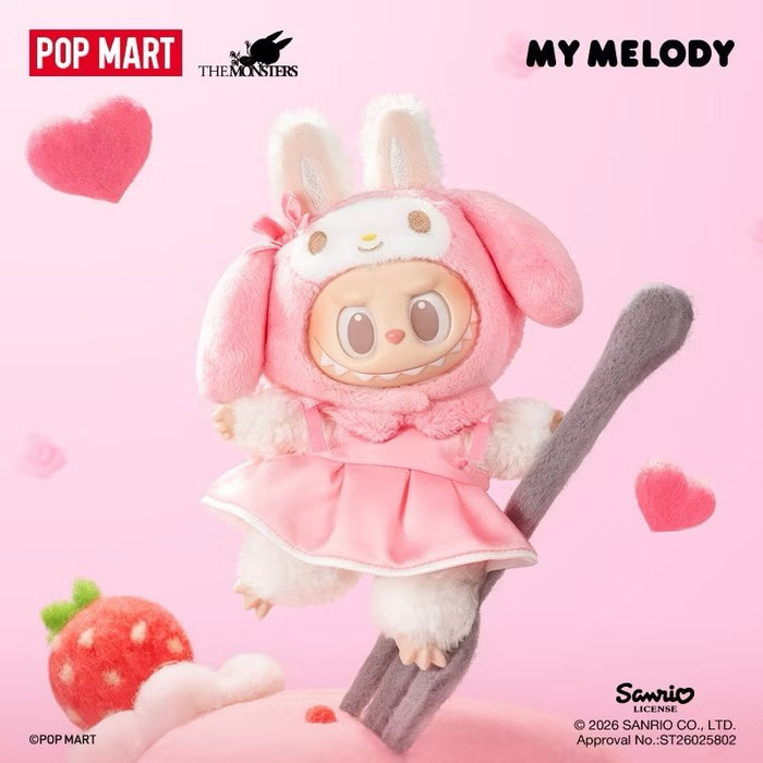 Popmart x The Monsters x Sanrio Characters Vinyl Plush Keychain Random Secret Box