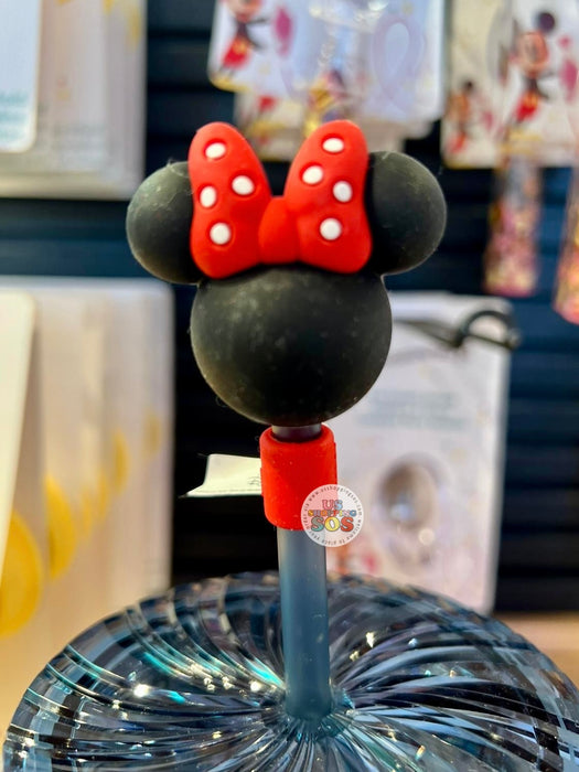DLR/WDW - Minnie Icon Silicone Straw Topper