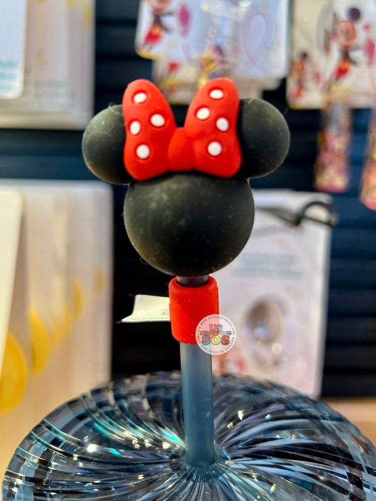 DLR/WDW - Minnie Icon Silicone Straw Topper