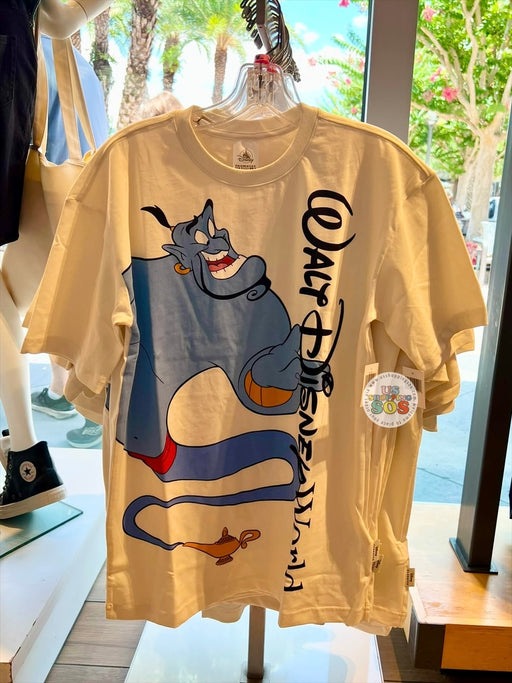 DLR/WDW - Aladdin 2026 - Genie Park Logo White Graphic T-shirt (Adult)