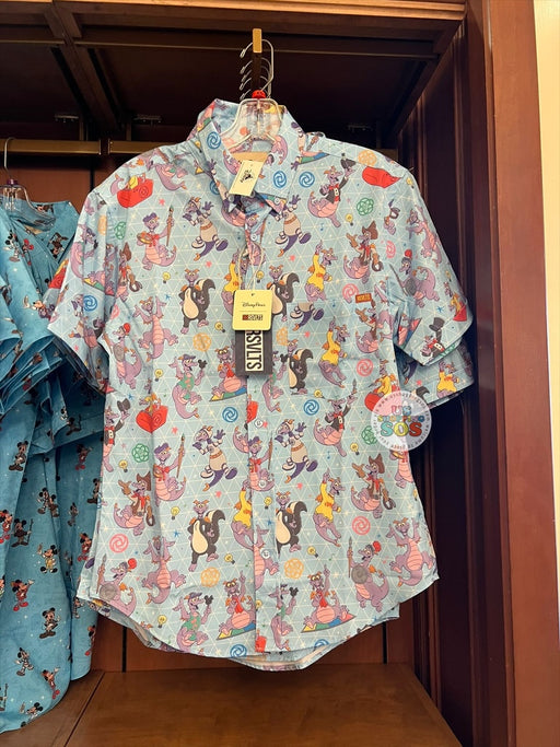 DLR/WDW - RSVLTS Journey into Imagination with Figment All-Over-Print Button-Up Shirt (Adult)