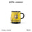 Starbucks China - Harry Potter x Starbucks - Hufflepuff Color Changing Ceramic Mug with Chain & Lid 365ml