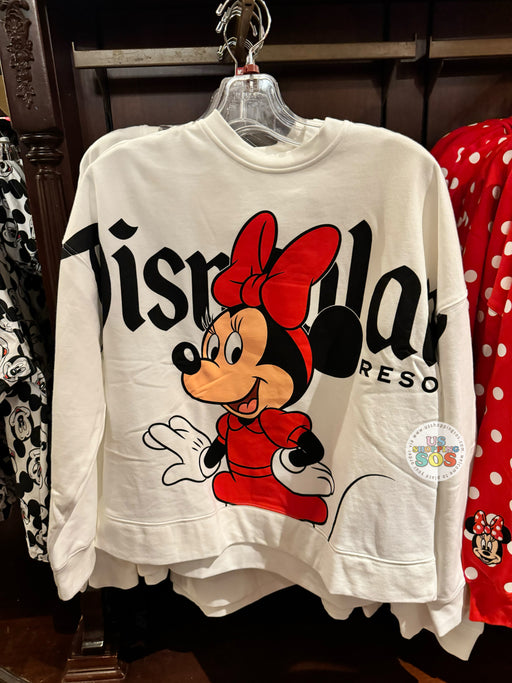 DLR - Classic Mickey & Friends - Minnie "Disneyland Resort" Double-Sided White Pullover (Adult)