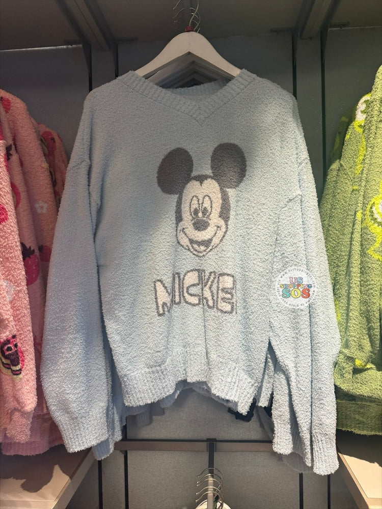 DLR/WDW - Mickey Mouse Light Blue Terry Pullover (Adult)
