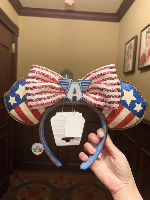 HKDL - Captain America Sequin Ear Headband for Adults