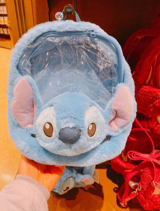 SHDL -Stitch Fluffy Backpack with Clear Window — USShoppingSOS