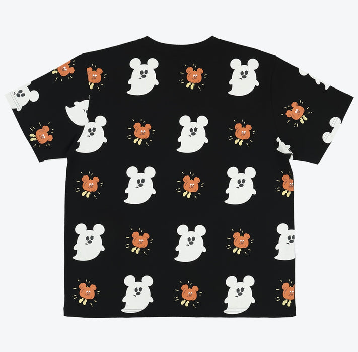 TDR - 2026 Disney Halloween x Mickey & Minnie Mouse 'Scared Ghost & Pumpkin Lantern Collection x Glow in the Dark Oversized T Shirt for Adults (Release Date: Sept 15, 2026)