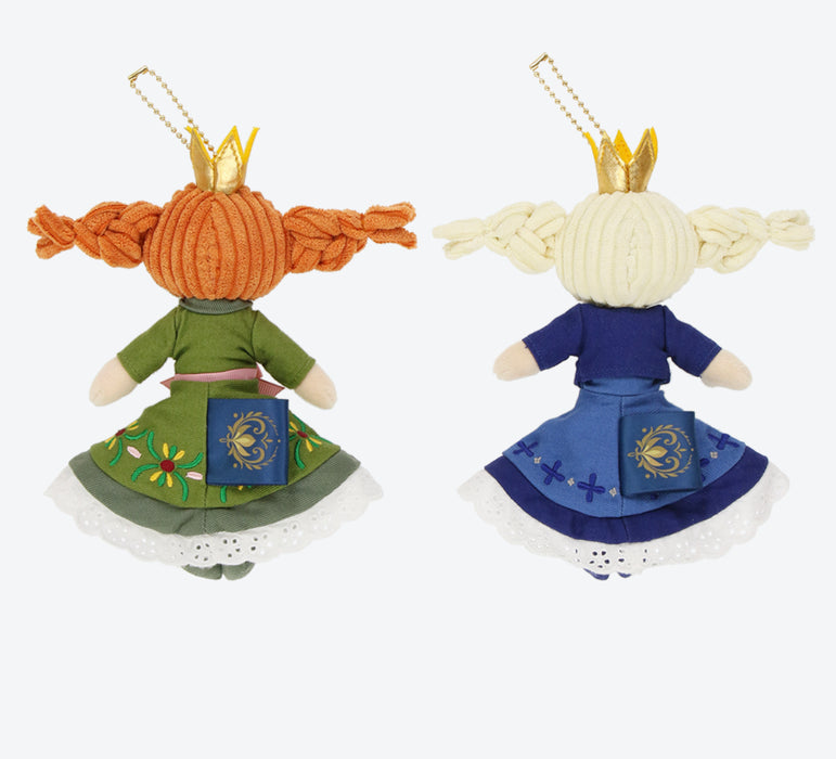 On Hand!!! TDR - Fantasy Springs Anna & Elsa Frozen Journey Collection x Anna & Elsa Plush Keychains Set