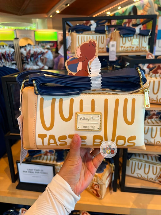 WDW - Epcot Food & Wine Festival 2026 - Chip ‘N Dale Loungefly Blueberry Cheesecake Crossbody Bag