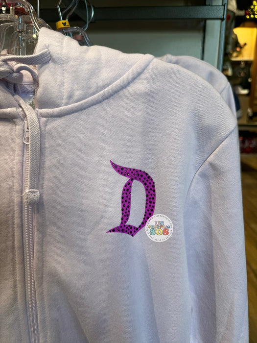 DLR/WDW - Daisy Duck Rhinestone Park Logo Light Pink Hoodie Jacket (Adult)