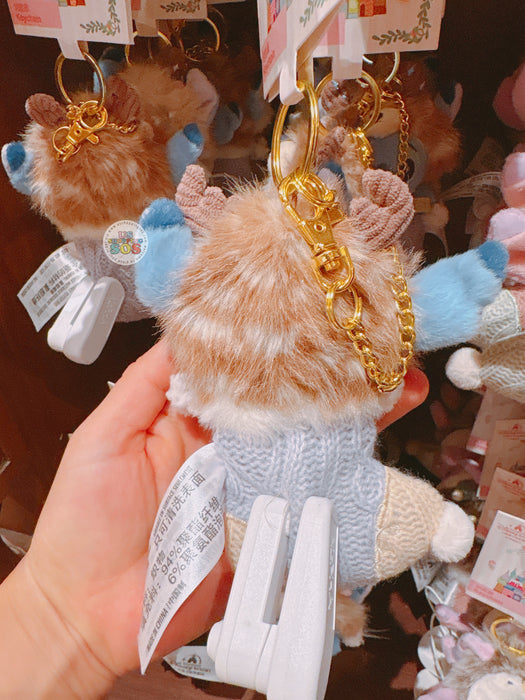 SHDL - 2025 Winter Stitch and Friends Collection x Stitch ‘Christmas Stocking’ Plush Keychain