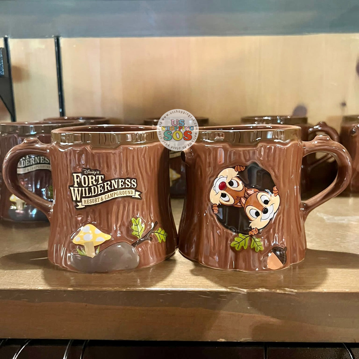 Disney Fort Wilderness Resort & Campground Chip n' Dale Large Coffee Mug  for sale online