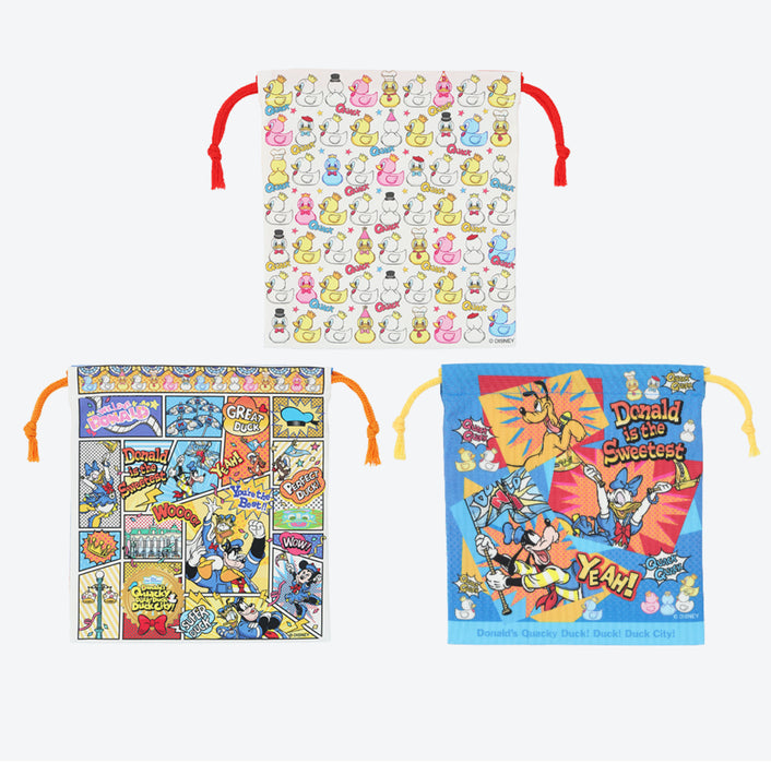 TDR - Donald’s Quacky Ducky City 2025 Collection x Drawstring Bags Set of 3 (Release Date: Apr 7, 2025)