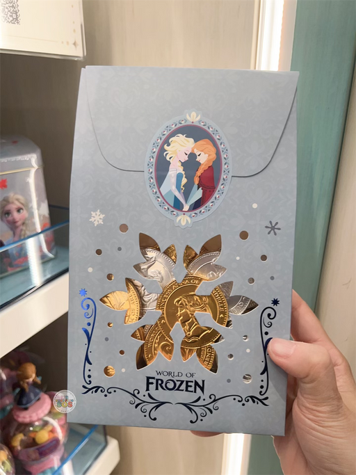 HKDL - World of Frozen Anna & Elsa Chocolate Coins Bag Set