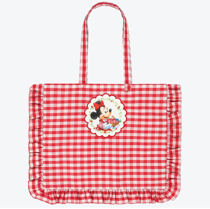TDR - 2026 Minnie Mouse "Picking Berries & Red Checkered Design" x Tote Bag (Release Date: Oct 8, 2026)