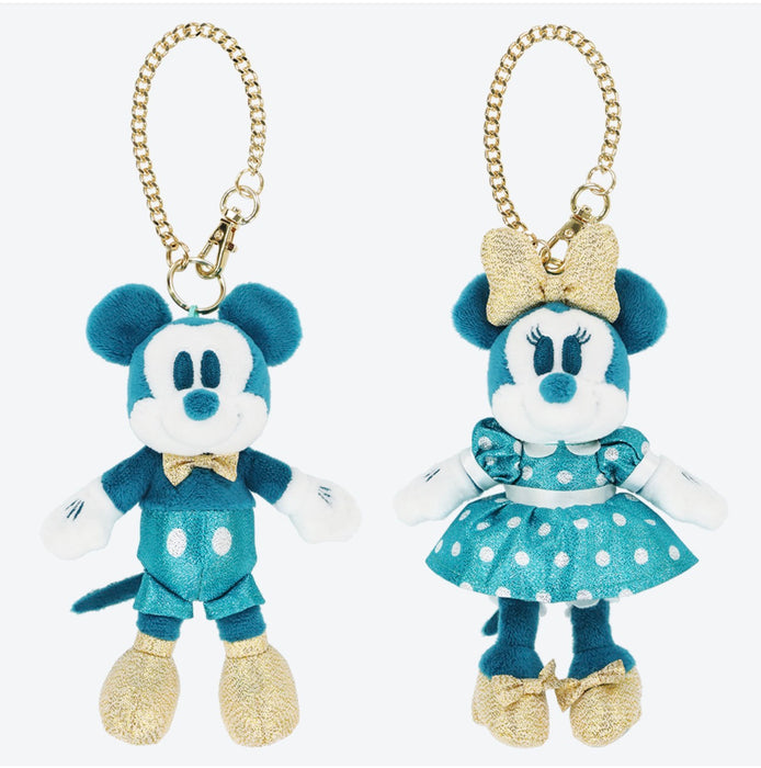 TDR - Tokyo DisneySea 25th Anniversary "Sparkling Jubilee" x Stylish Mickey & Minnie Plush Keychain Set of 2 (Release Date: Apr 8, 2026)