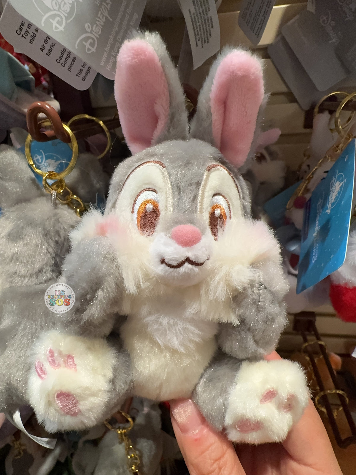 HKDL - Thumper 'Hands on Cheek' Plus Keychain — USShoppingSOS