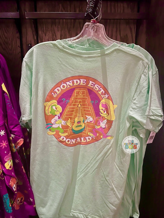 WDW - Epcot World Showcase Mexico 2026 - The Three Caballeros Mint Graphic T-Shirt (Adult)