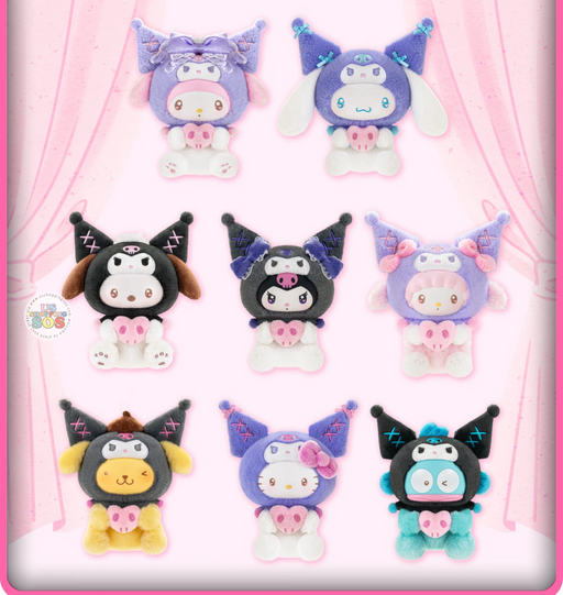 TOPTOY- Sanrio Characters Kuromi Party Plush Keychain Mystery Blind Box (Release Date: Oct 31, 2025)