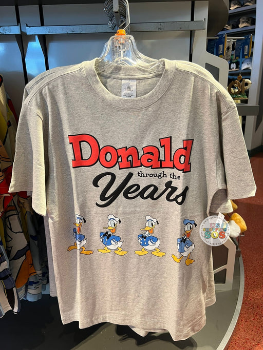DLR/WDW - Donald Duck 90th Anniversary - Donald Through the Years Heather Grey T-shirt (Adult)